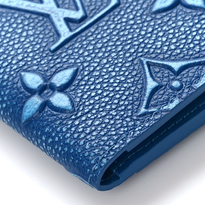 Louis Vuitton Faded Calfskin Monogram Pocket Organizer Denim Blue 7 of 9