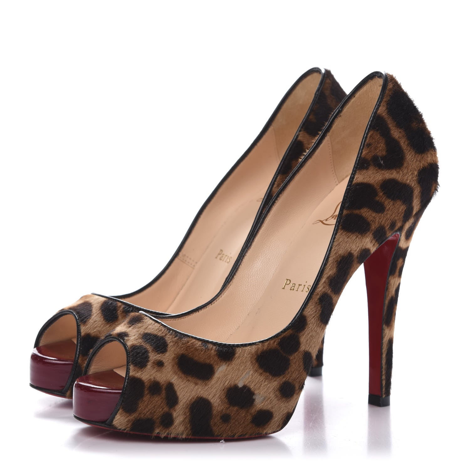 Christian Louboutin Calf Hair Leopard Very Prive 120 Pumps 36 3 of 7