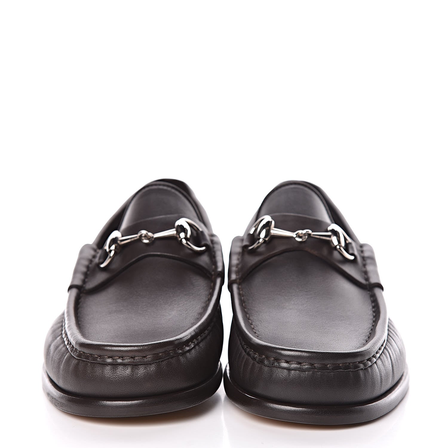 Gucci Calfskin Mens 1953 Horsebit Loafers 8 Marrone 2 of 9