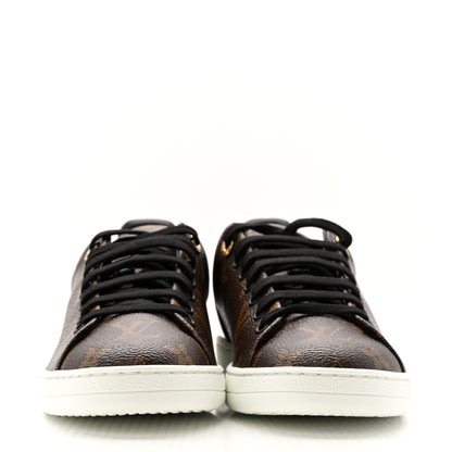 Louis Vuitton Patent Monogram Frontrow Sneakers 38 2 of 10