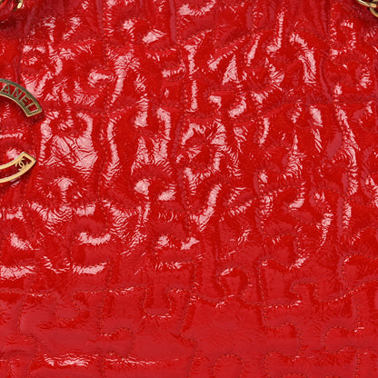 Chanel Crackled Patent Calfskin Puzzle Tote Red 8 of 10