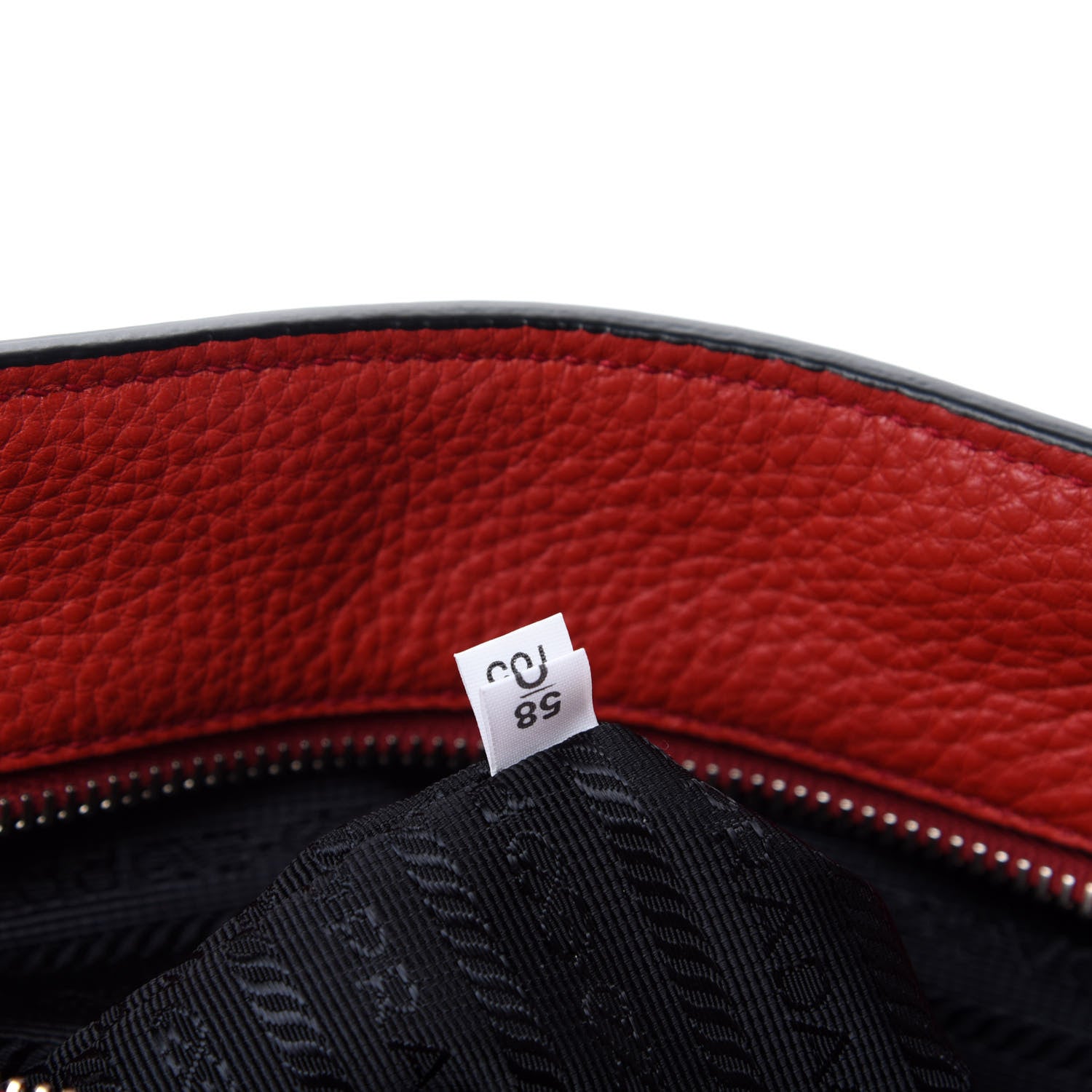 Prada Vitello Daino Tote Rosso 9 of 10