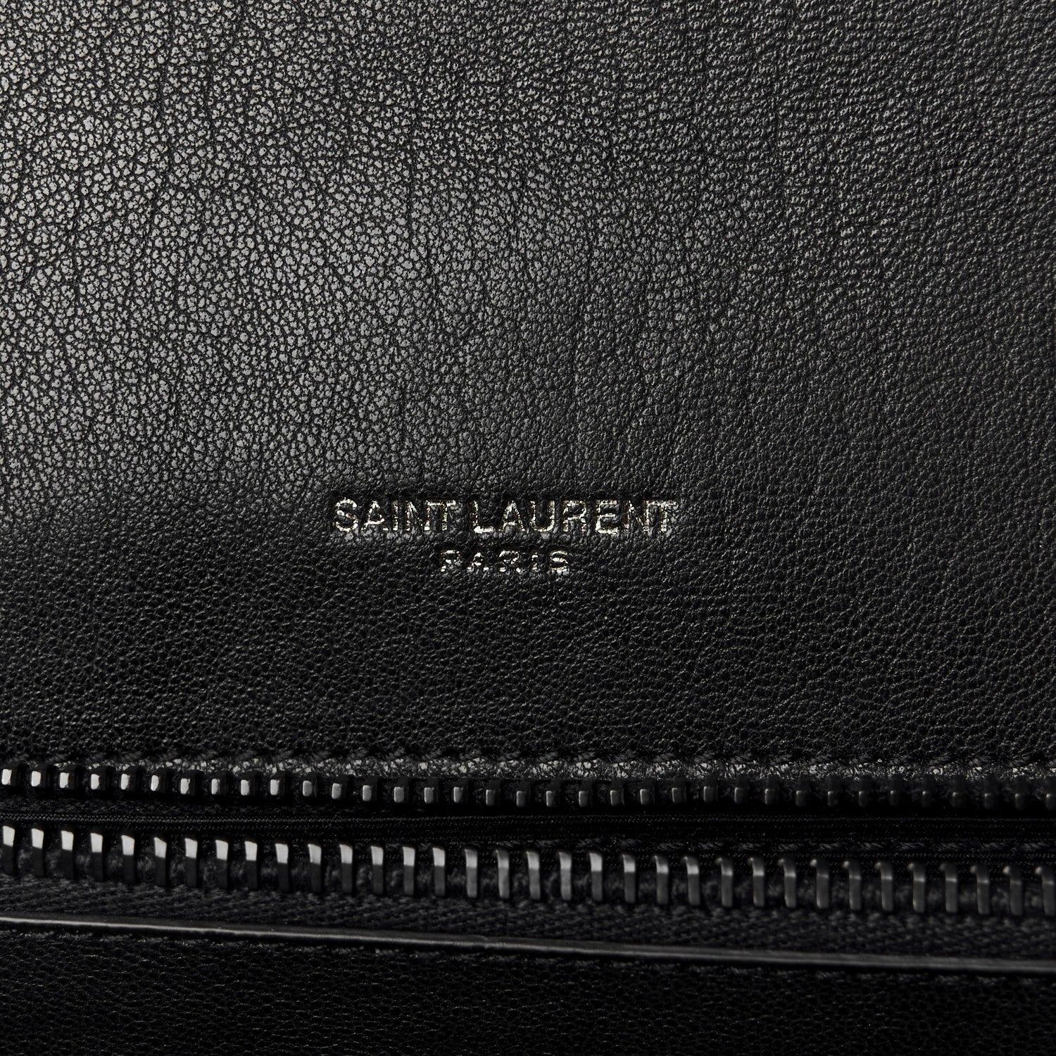 Saint Laurent Sheepskin Matelasse Chevron Monogram Monochrome Large College Satchel Black 6 of 10