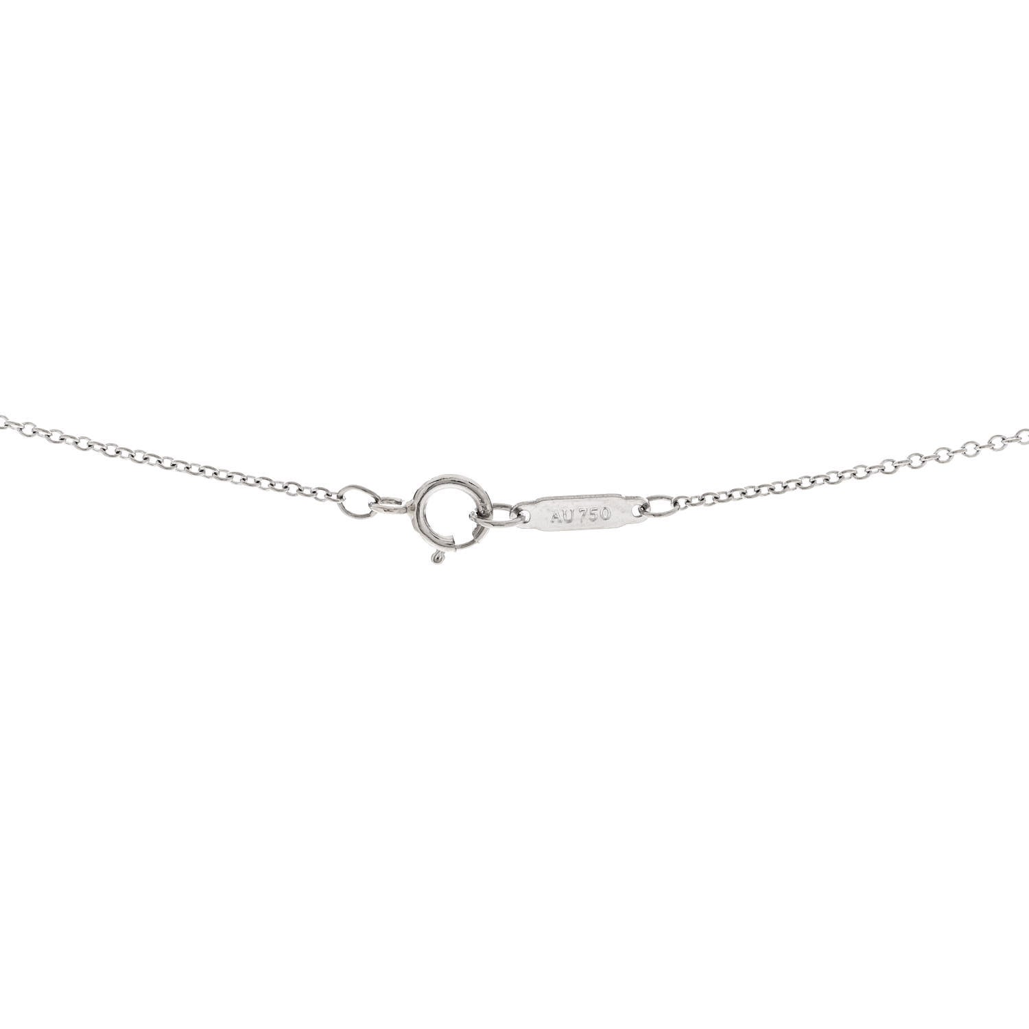 Tiffany 18K White Gold Chain Necklace 18" 5 of 6