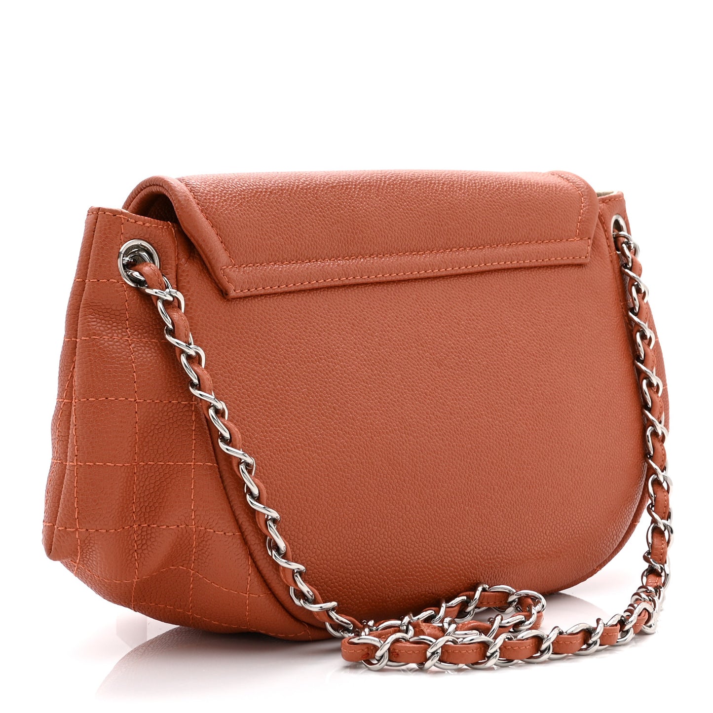 Caviar Half Moon Large Flap Pink