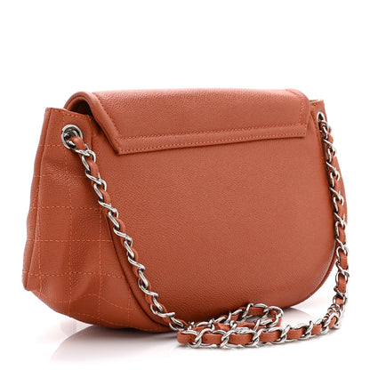 Chanel Caviar Half Moon Large Flap Pink 3 of 10