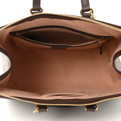 Gucci GG Supreme Monogram Web Medium Ophidia Tote Bag Brown 5 of 10