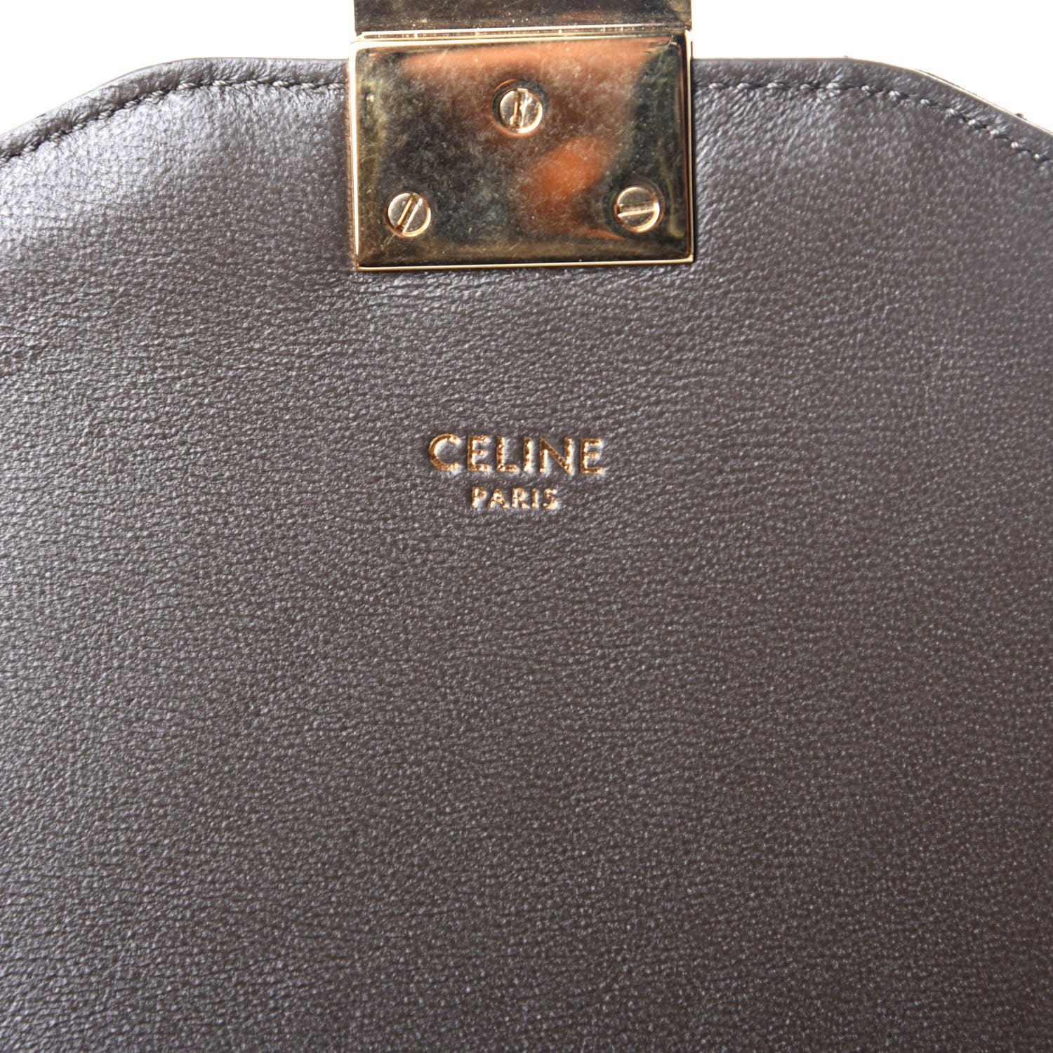 Celine Calfskin Quilted Medium C Bag Khaki 6 of 10