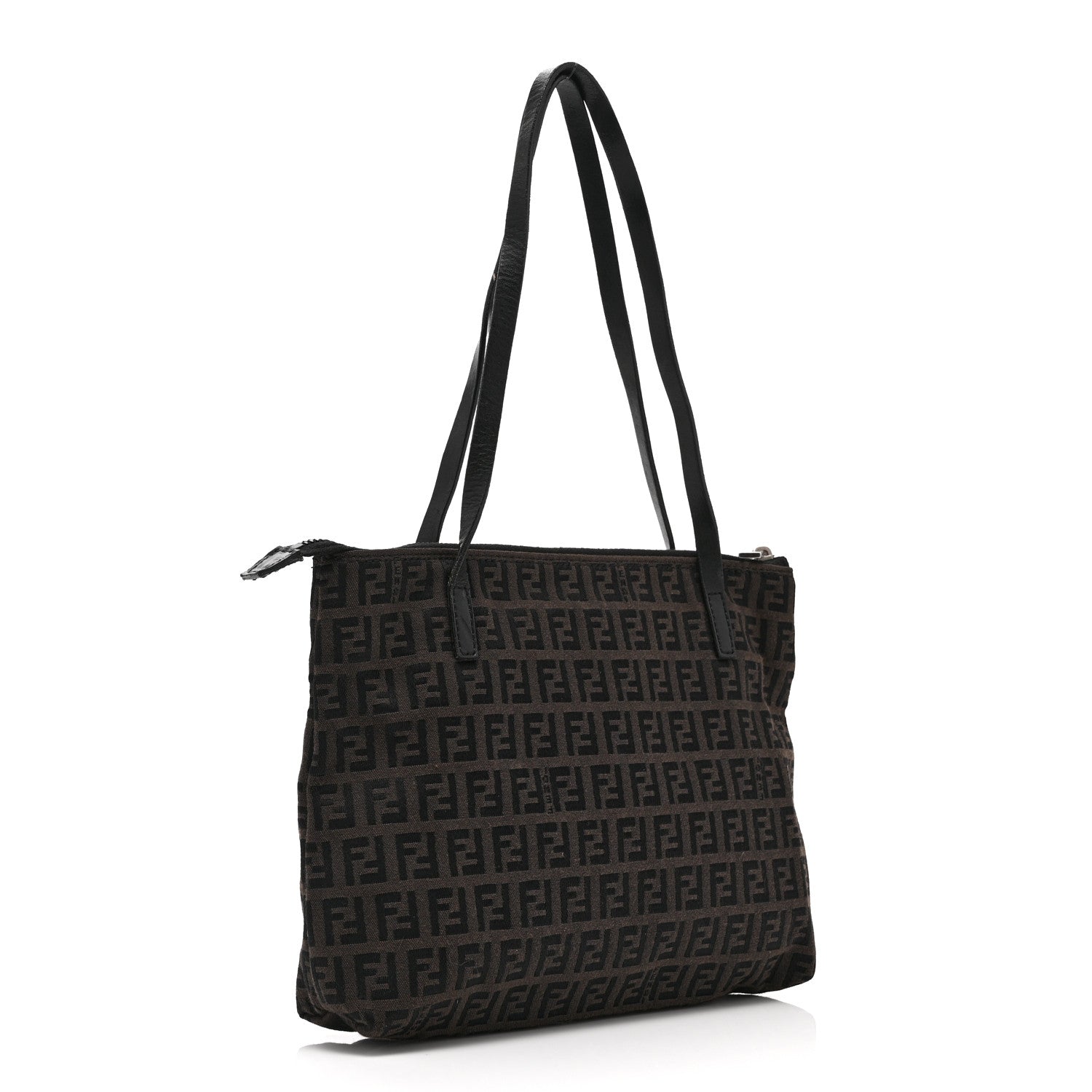 Fendi Zucchino Roll Tote Black 3 of 10