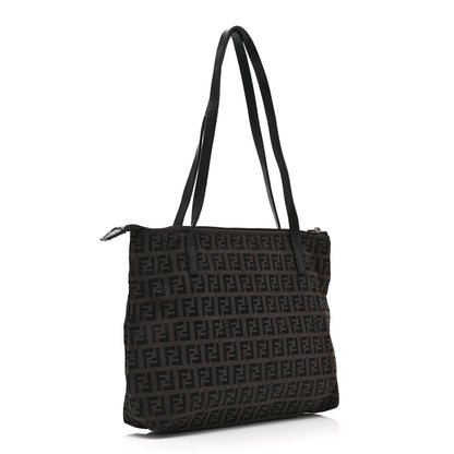 Fendi Zucchino Roll Tote Black 3 of 10