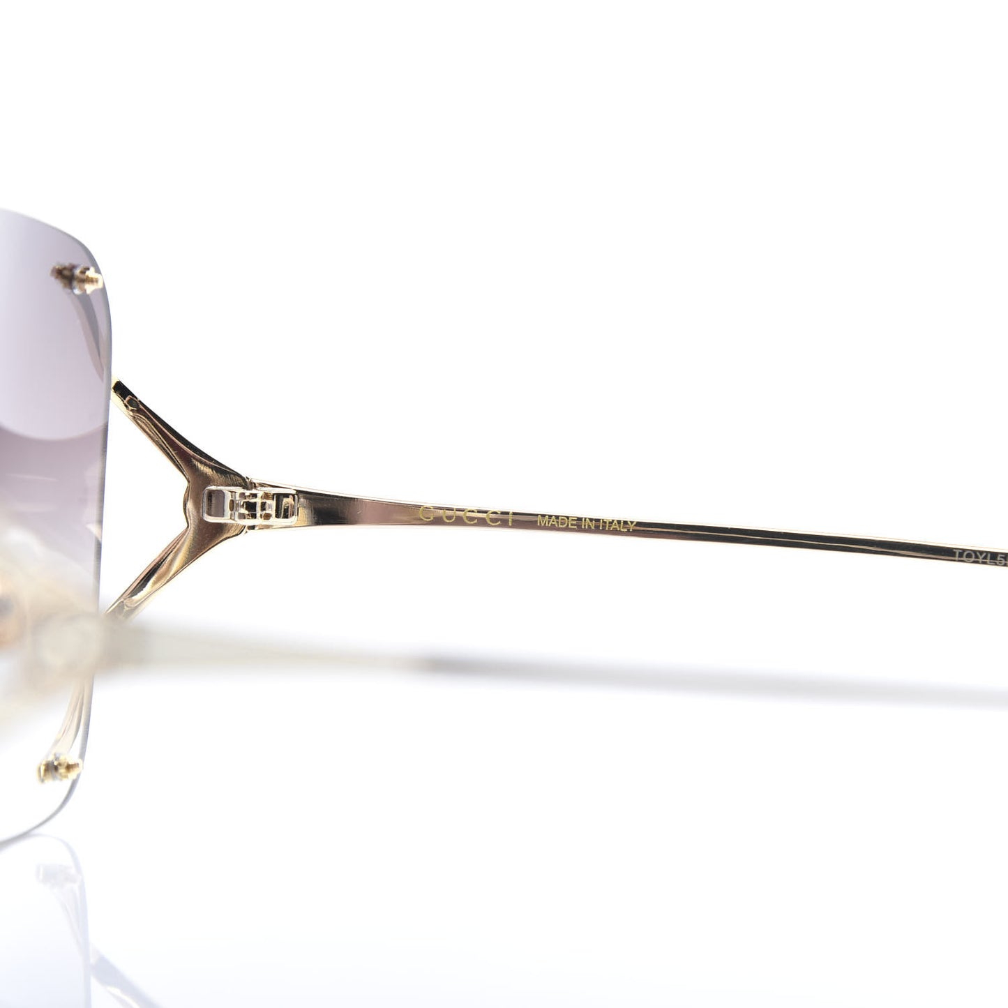 Metal Oversized Sunglasses GG0646S Gold Brown