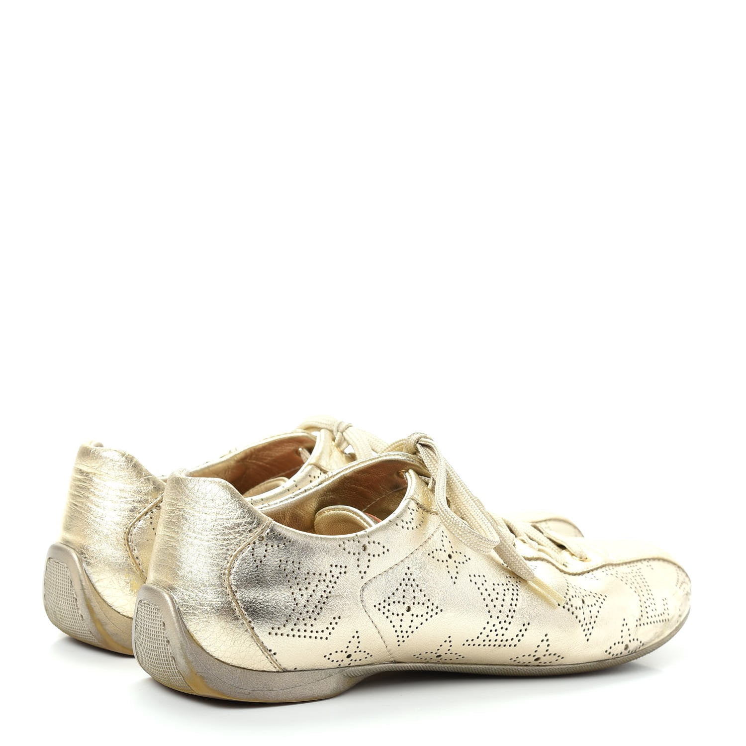 Louis Vuitton Mahina Sneakers 36 Gold 4 of 10