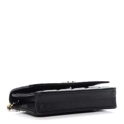 Chanel Caviar Quilted Coco Candy Wallet On Chain WOC Black 4 of 10