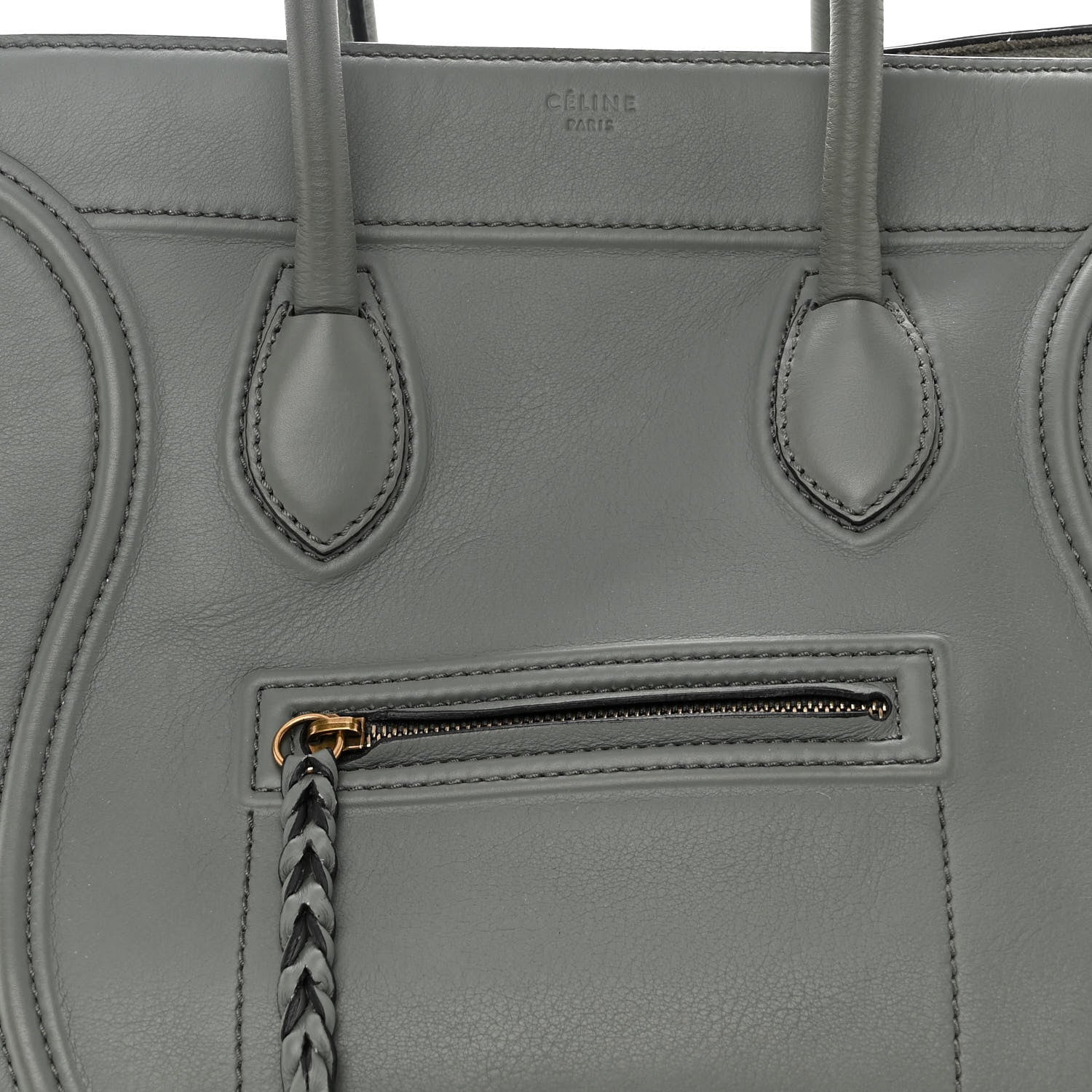 Celine Supple Calfskin Medium Phantom Luggage Glacier 6 of 10