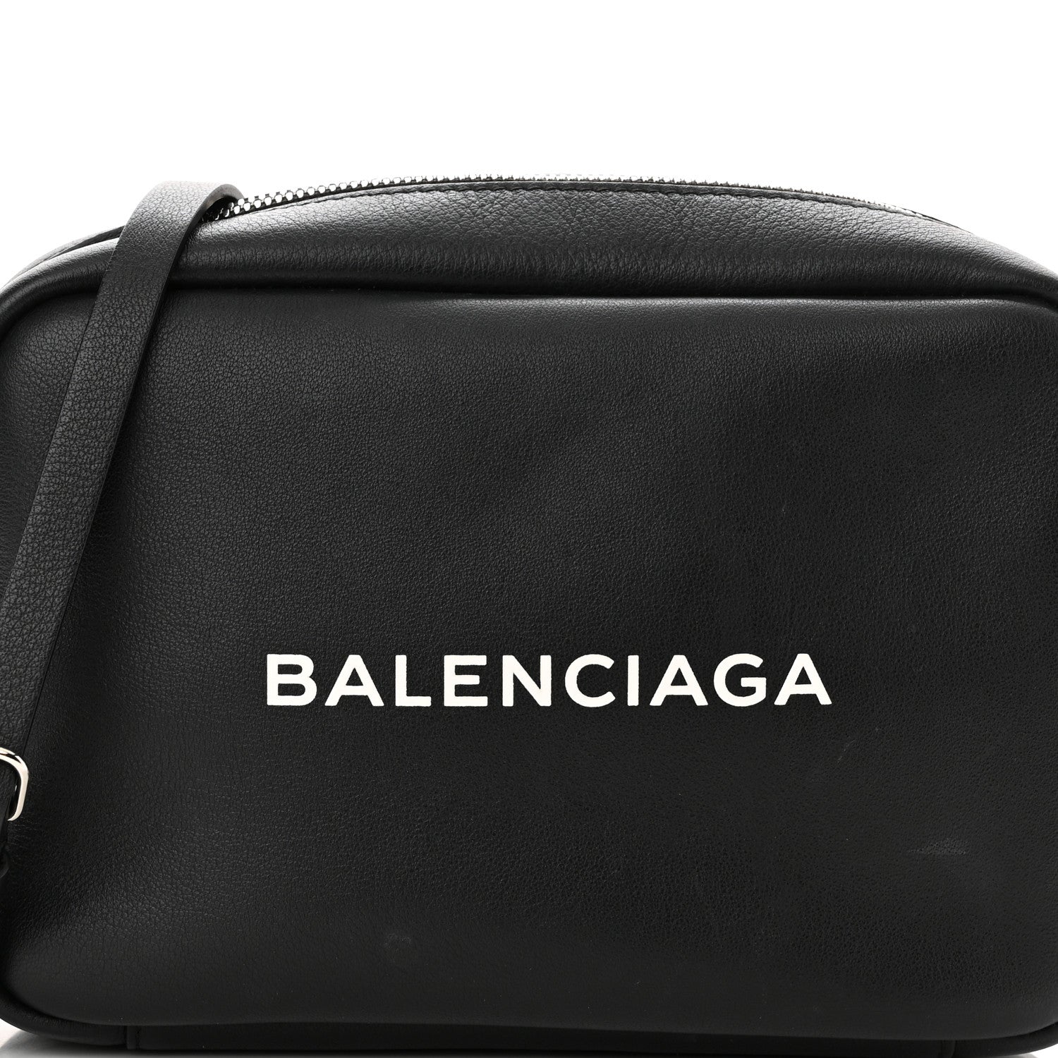 Balenciaga Calfskin Logo XS Everyday Camera Bag Black 7 of 10