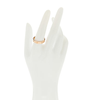 Cartier 18K Pink Gold Diamond 4mm LOVE Wedding Band Ring 59 8.75 2 of 4