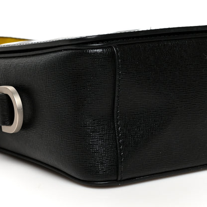 Off-White Saffiano Striped Diag Bag Black White 8 of 10