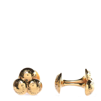 Louis Vuitton Nail Rivet Cufflinks Gold 2 of 4
