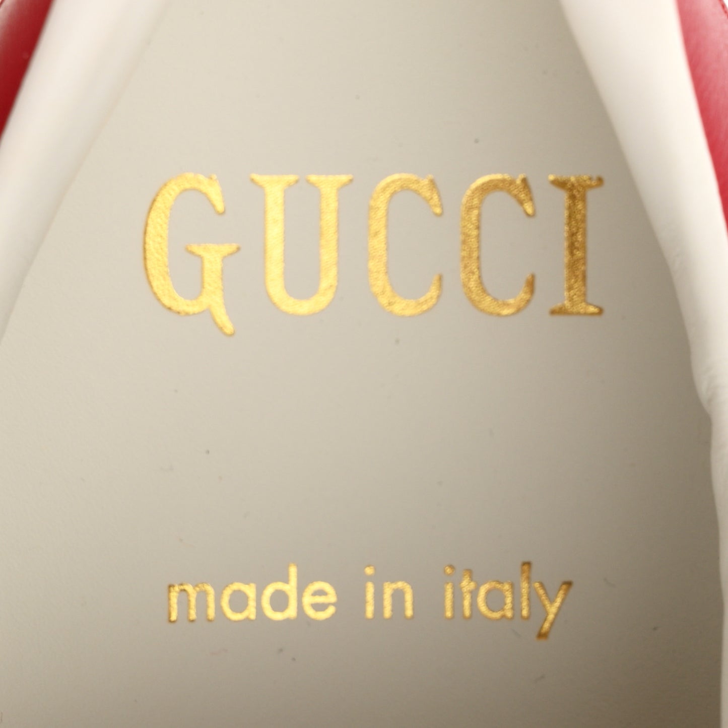 Calfskin Gucci 100 Mens Ace Sneakers 6 White Hibiscus Red 6 White Hibiscus Red