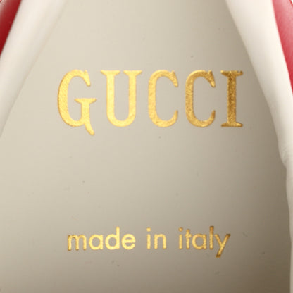 Gucci Calfskin Gucci 100 Mens Ace Sneakers 6 White Hibiscus Red 6 White Hibiscus Red 8 of 10