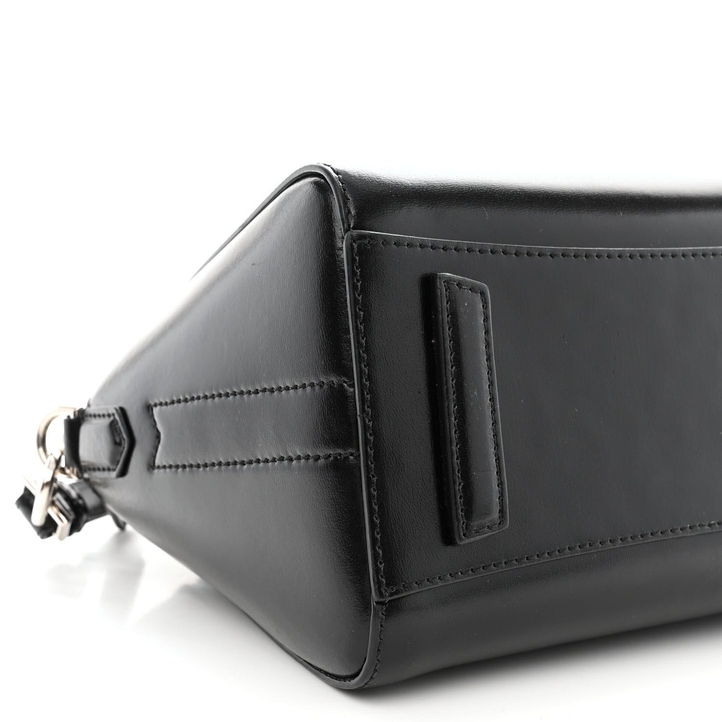 Shiny Lord Calfskin Mini Antigona Black