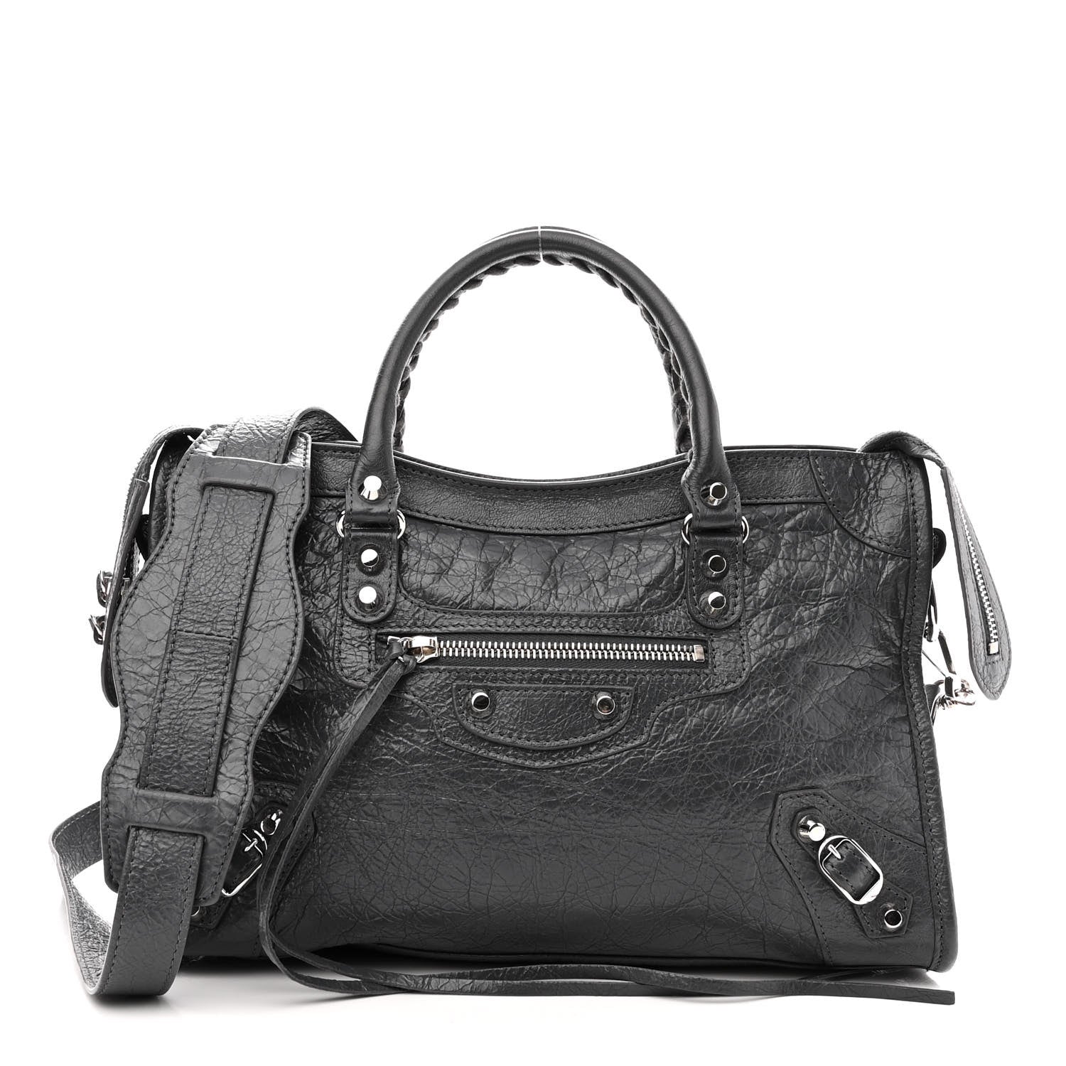 Balenciaga Agneau Classic Silver Hardware S City Gris Fossile 1 of 9