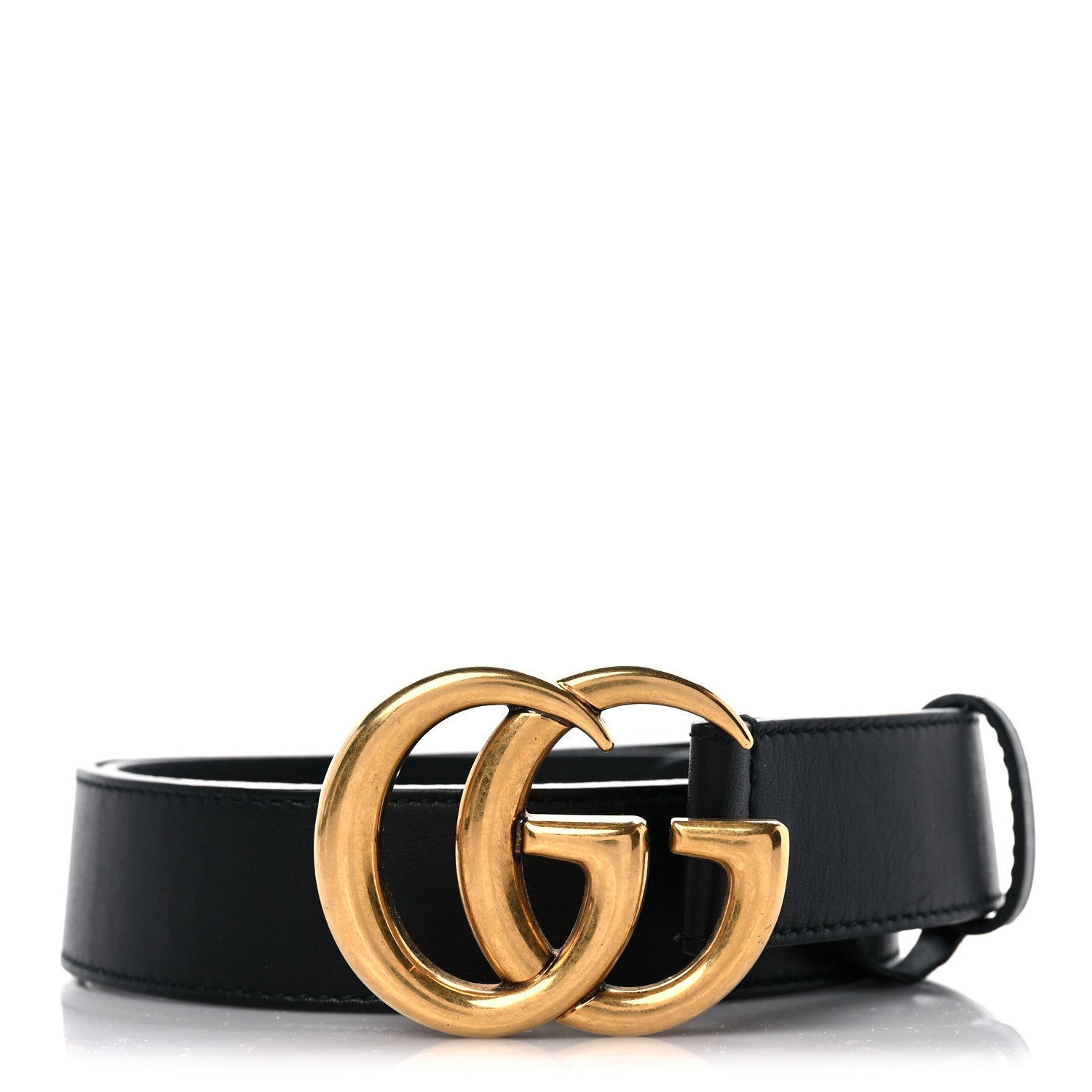 Gucci Calfskin Double G 30mm Belt 85 34 Black 1 of 6