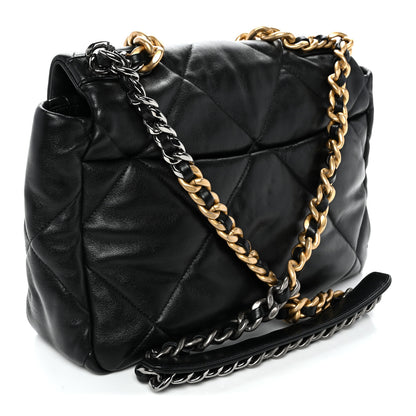 Chanel Lambskin Quilted Large Chanel 19 Flap Black 3 of 10