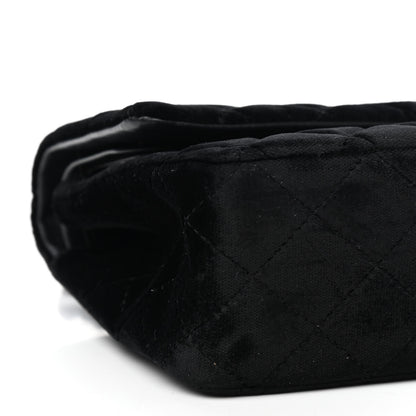 Chanel Velvet Quilted Medium Double Flap So Black 8 of 9
