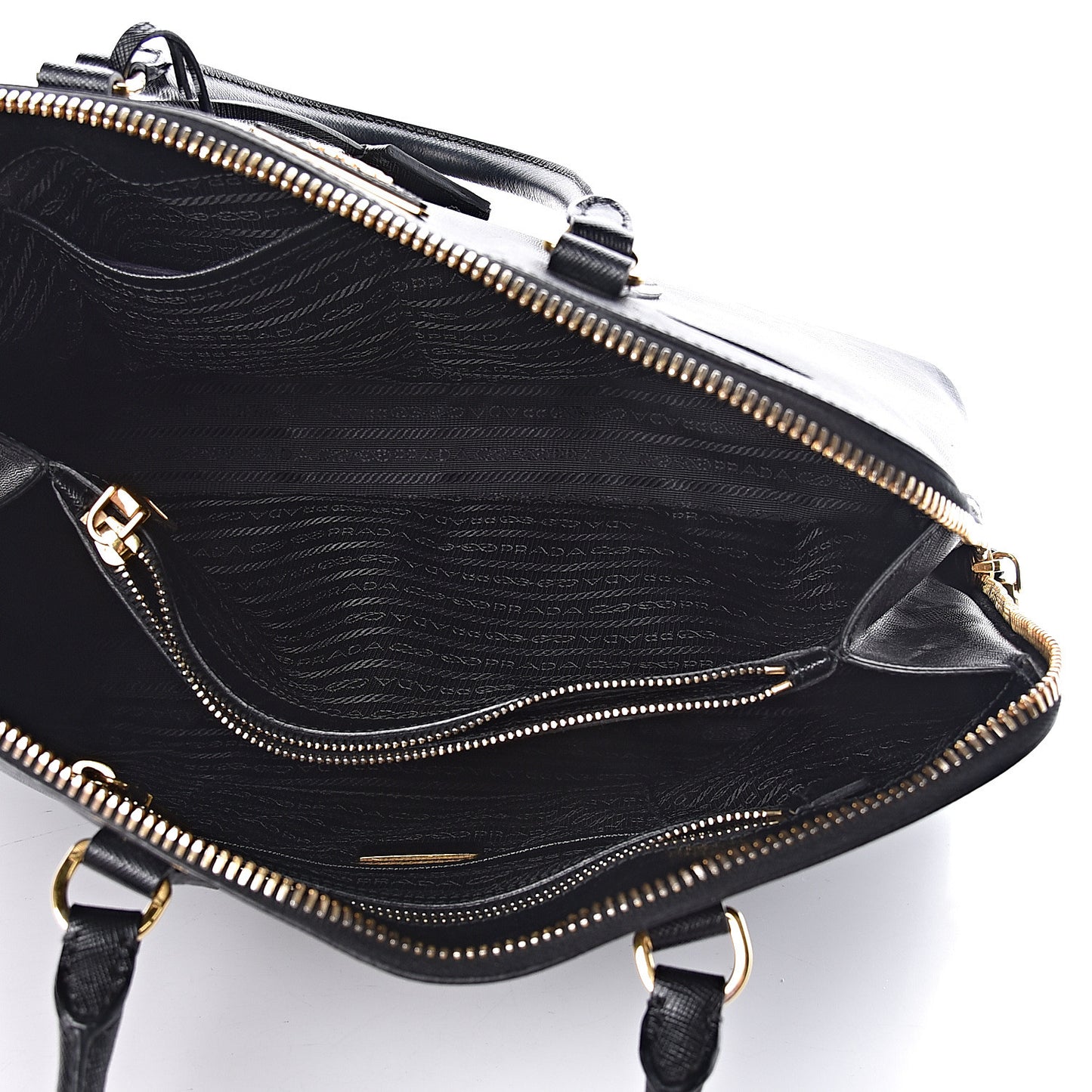Saffiano Lux Large Promenade Tote Black