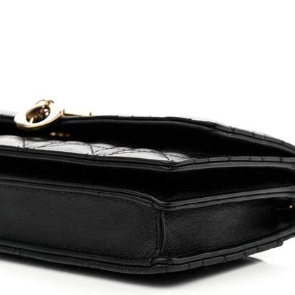 Christian Dior Lambskin Cannage Lady Dior Phone Pouch Black 9 of 9
