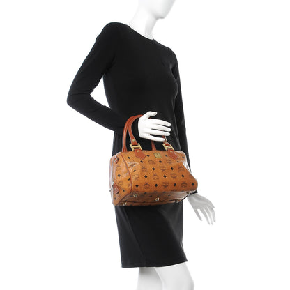MCM Visetos Essential Boston Bag Cognac 2 of 12