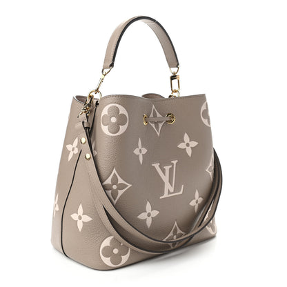 Louis Vuitton Empreinte Monogram Giant Neonoe MM Tourterelle Creme 4 of 10