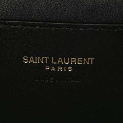 Saint Laurent Lambskin Quilted Medium Gaby Vanity Case Blanc Vintage 6 of 11