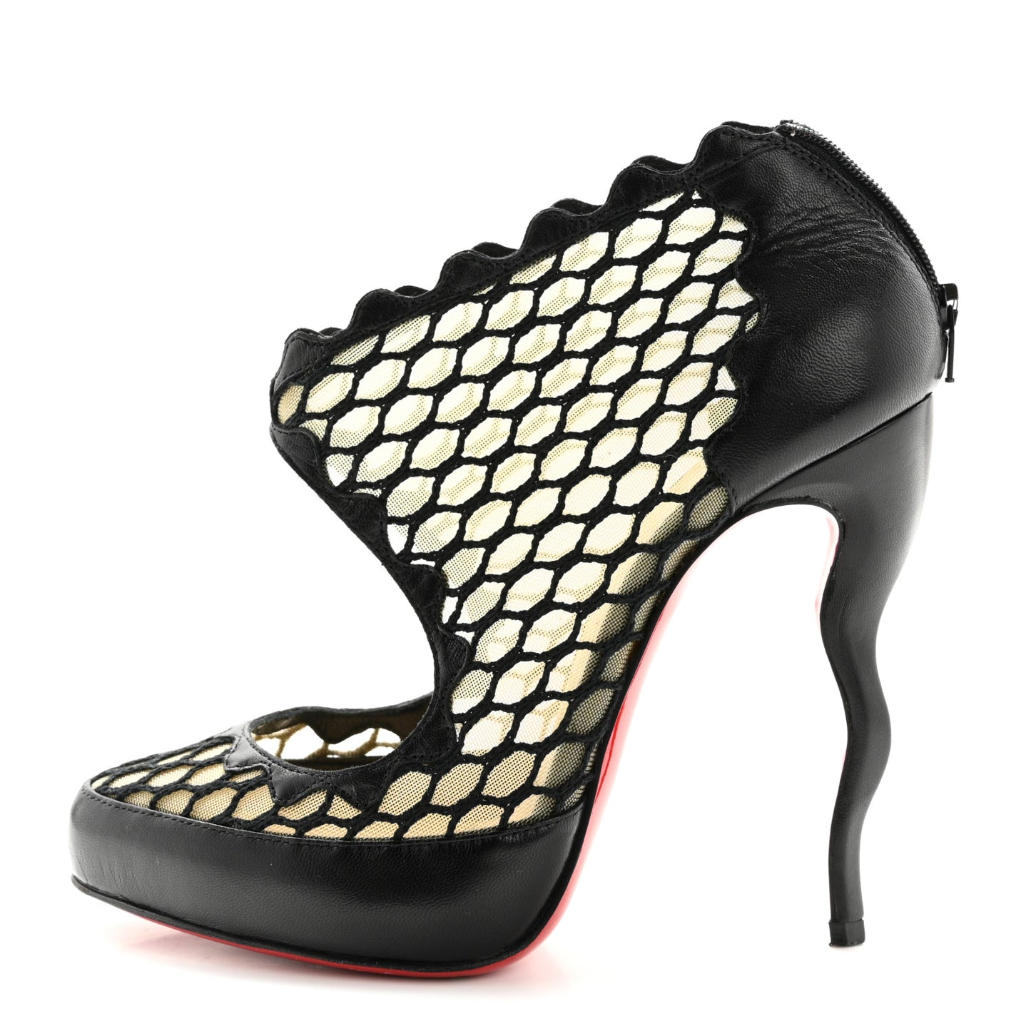 Nappa Violet 120 Mesh Ankle Boots 37 Black