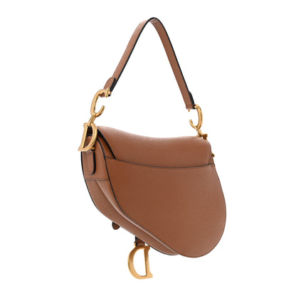 Christian Dior Grained Calfskin Saddle Bag Camello 3 of 11