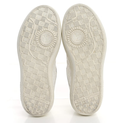 Louis Vuitton Calfskin Embossed LV Groovy Platform Sneakers 38 White 6 of 12