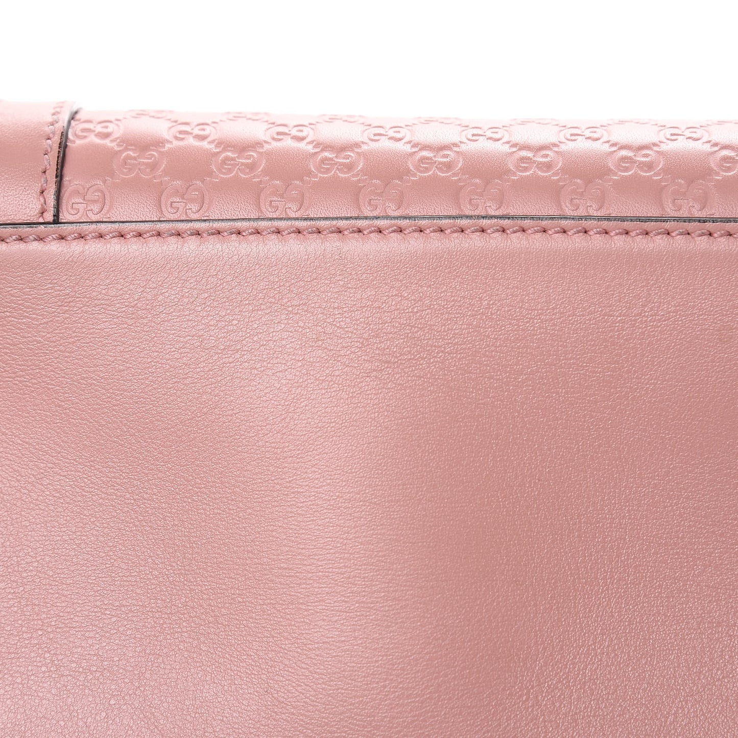 Soft Microguccissima Small Zippered Satchel Soft Pink