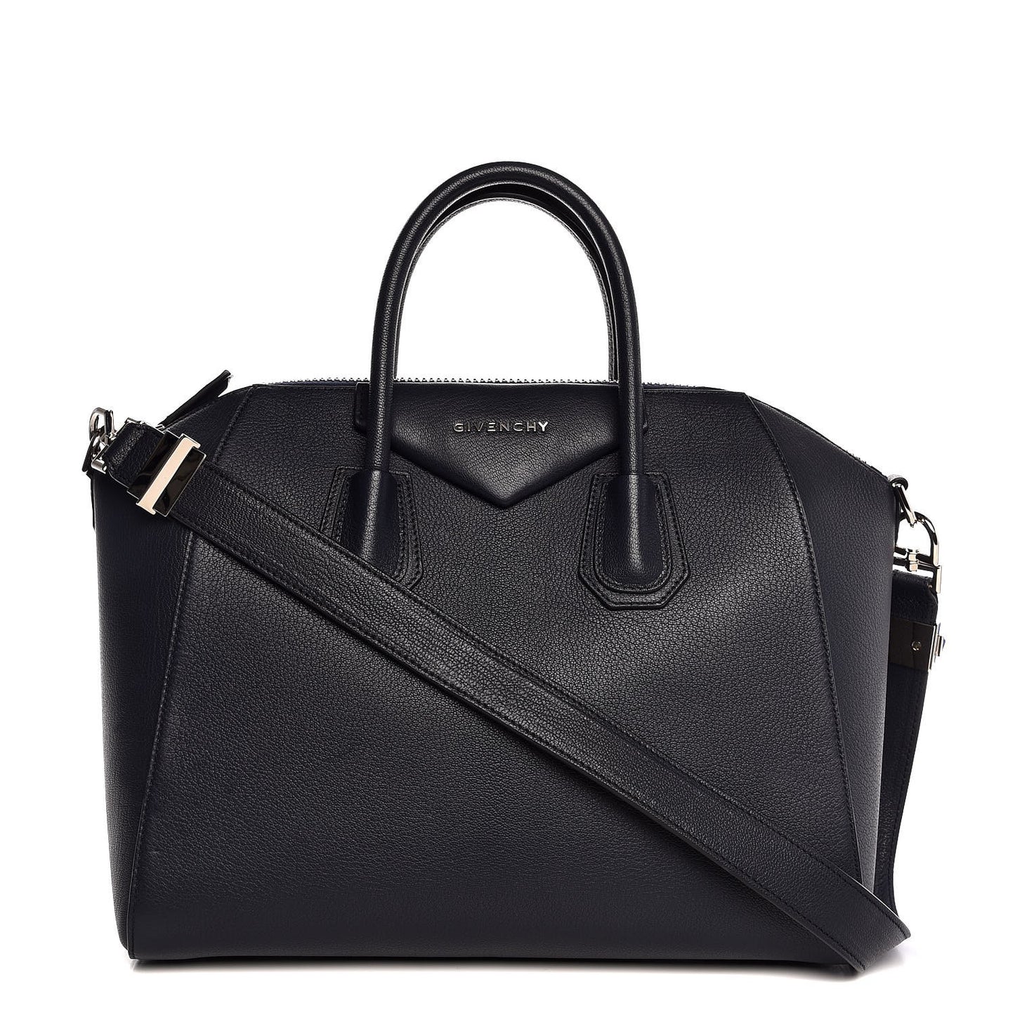 Sugar Goatskin Medium Antigona Navy