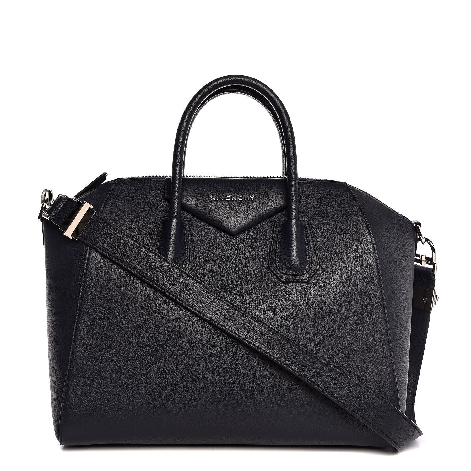 Givenchy Sugar Goatskin Medium Antigona Navy 1 of 8