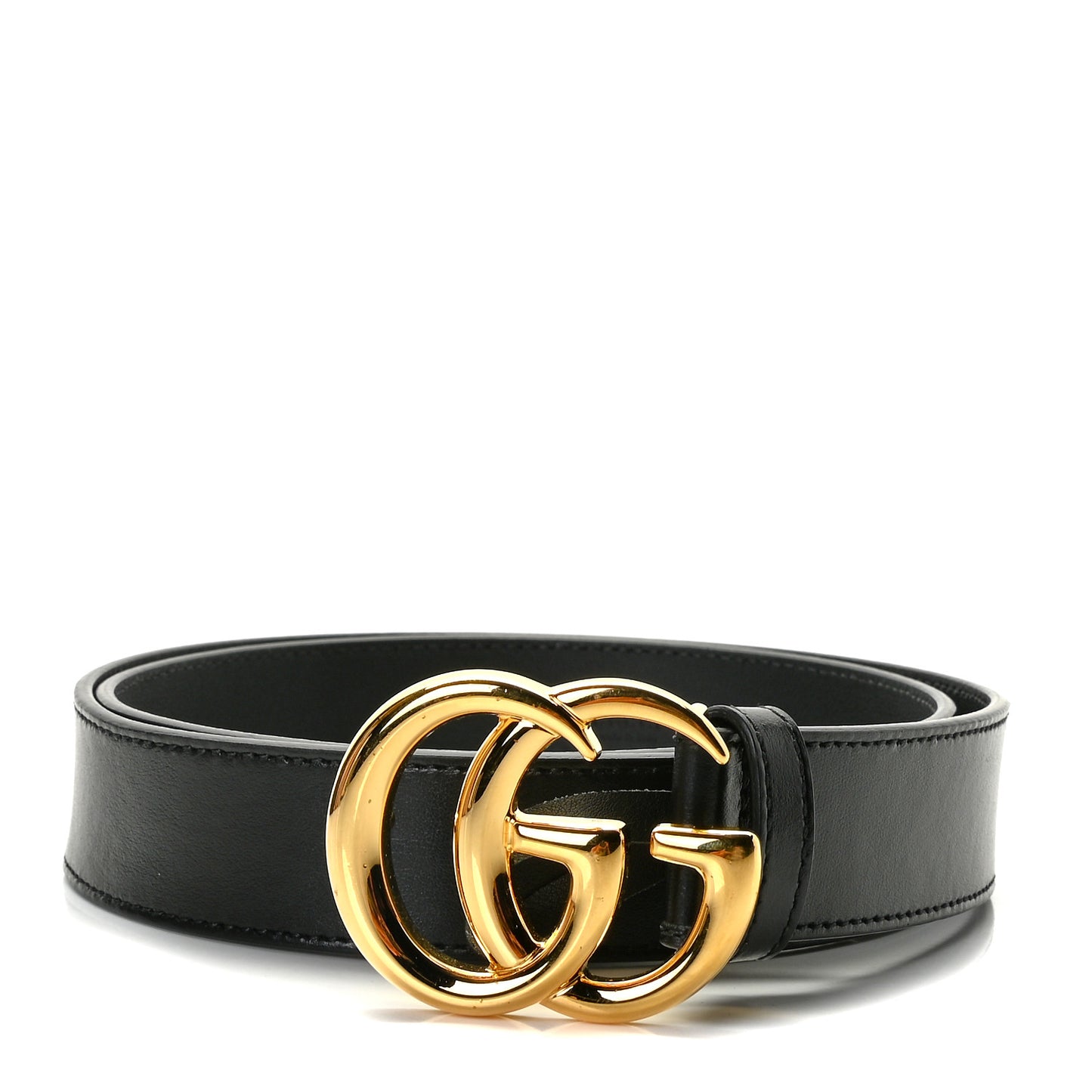 Plutone Calfskin Double G 30mm Belt 85 34 Black