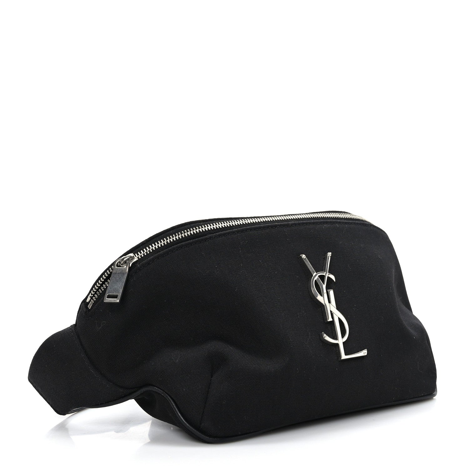 Saint Laurent Canvas Monogram Belt Bag Black 4 of 9