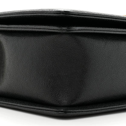 Chanel Caviar Chevron Quilted New Medium Boy Flap Black 9 of 11
