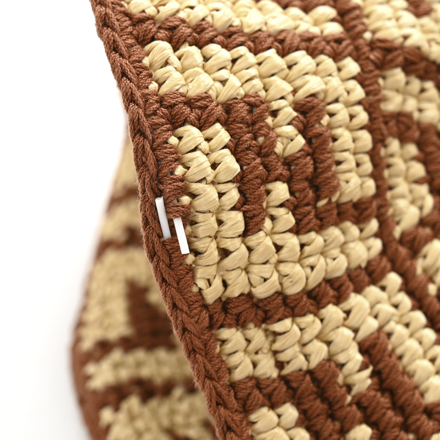 Fendi Cotton Viscose FF Woven Bucket Hat M Brown 9 of 9