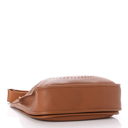 Hermes Taurillon Clemence Evelyne III PM Gold 4 of 8