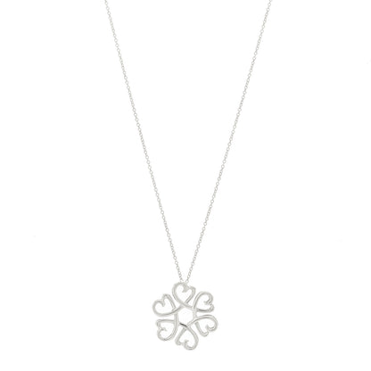 Tiffany Sterling Silver Paloma Picasso Loving Hearts Pendant Necklace 1 of 5