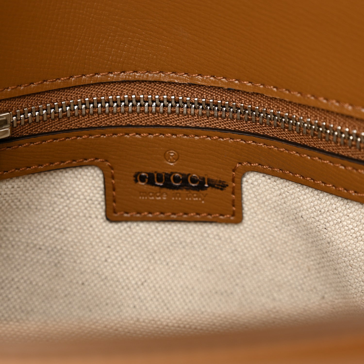 Gucci Monogram Small Horsebit 1955 Asymmetric Shoulder Bag Beige Brown Sugar 6 of 10