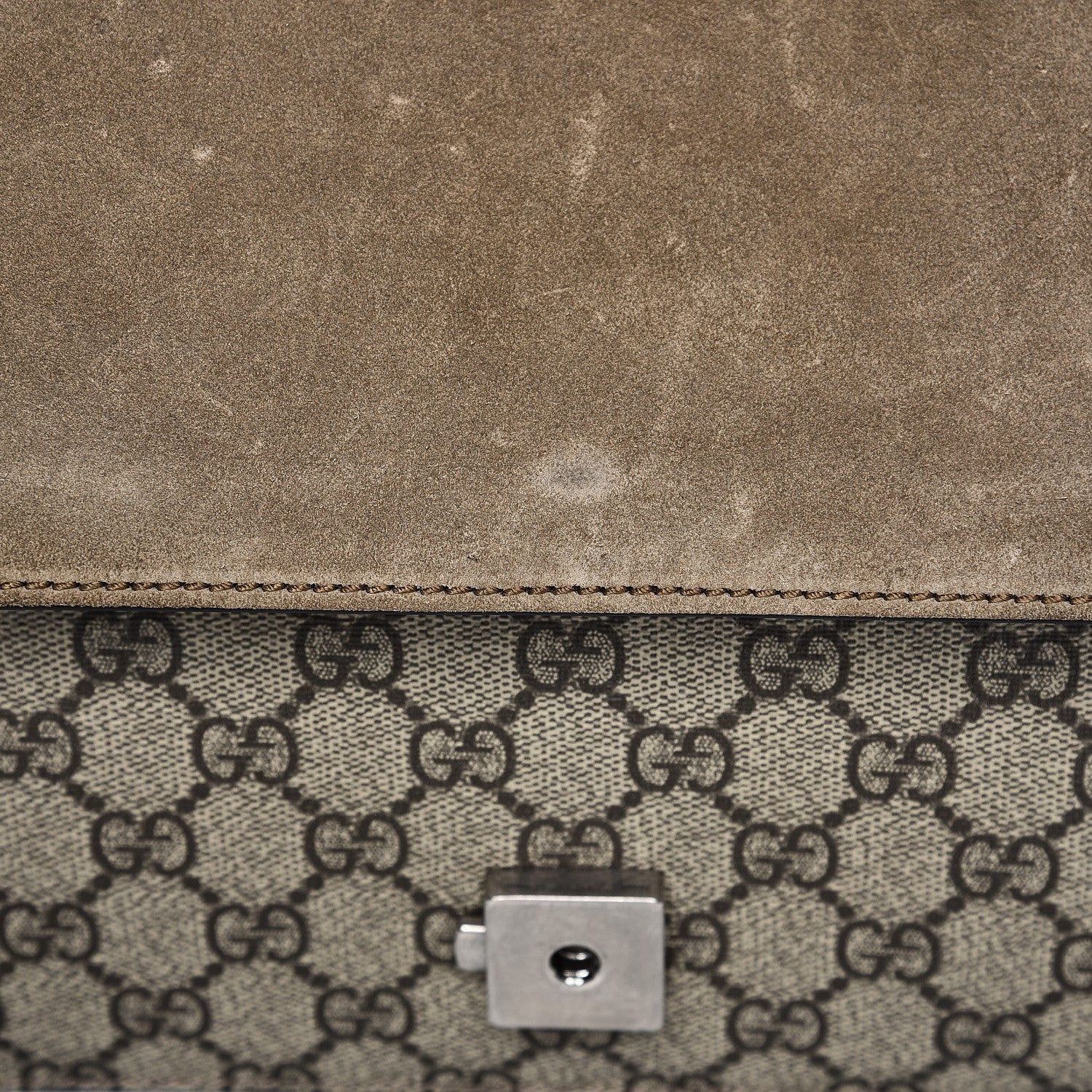 Gucci GG Supreme Monogram Medium Dionysus Shoulder Bag Taupe 11 of 12