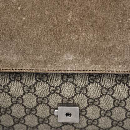 Gucci GG Supreme Monogram Medium Dionysus Shoulder Bag Taupe 11 of 12