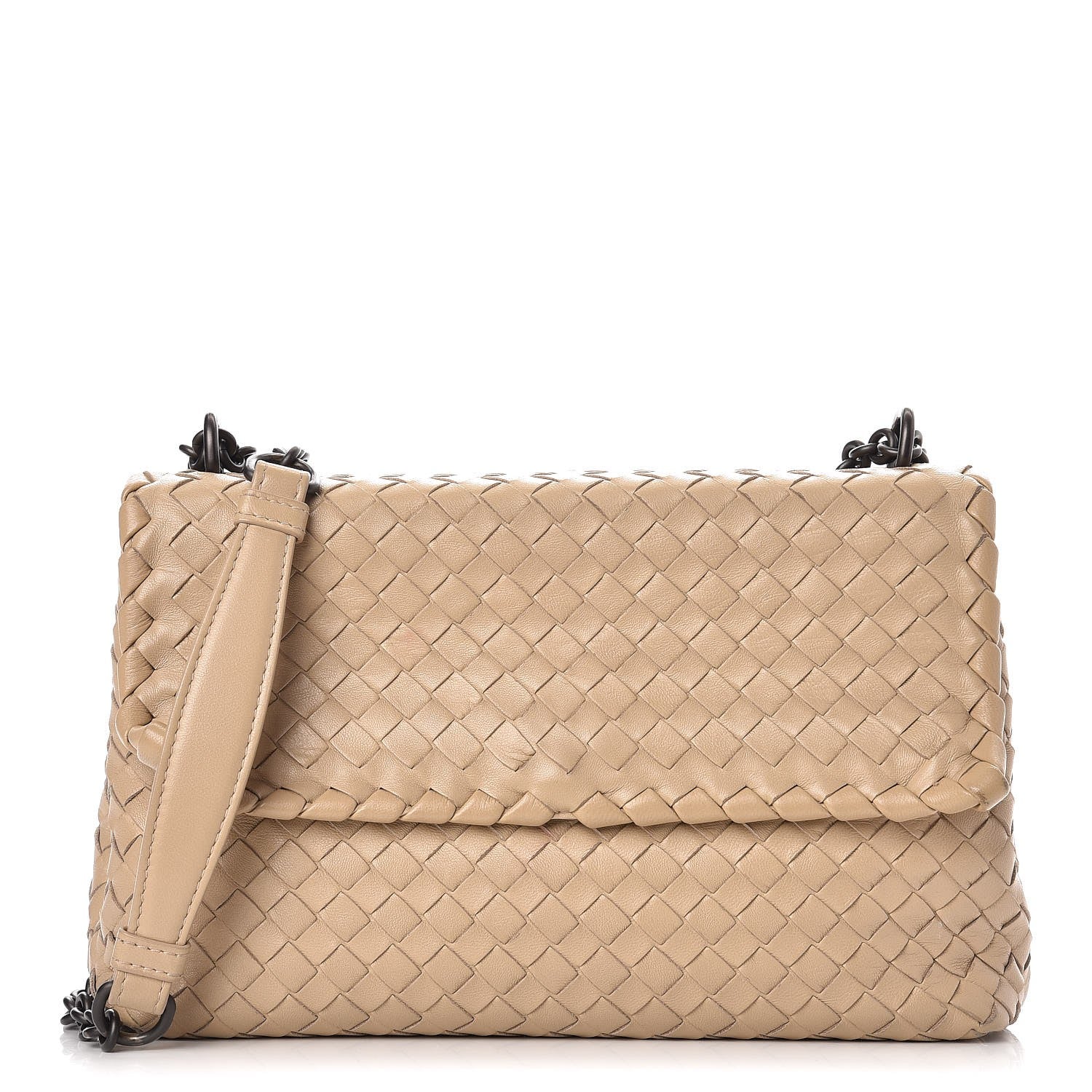 Bottega Veneta Nappa Intrecciato Medium Olimpia Bag Mink 1 of 12